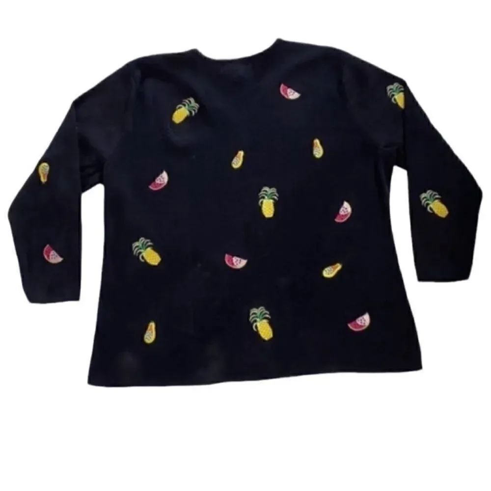 Lily Stanhope Cottage Tropical Cardigan (Size 1X)
